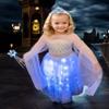 Aimeiar Light Up Girls Halloween Costume Snow Princess Dress Ice Christmas Costumes Toddler Kids Costume with Accessories view 3