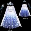 Aimeiar Light Up Girls Halloween Costume Snow Princess Dress Ice Christmas Costumes Toddler Kids Costume with Accessories view 4