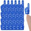 Aster 24 Pcs Mini Foam Fingers, Sport Fan Foam Finger, We're #1 Fan Foam Finger, Sports Themed Birthday Party Supplies Foam Hand Fingers Cheerleader Gifts for Sports Events(Dark Blue) view 1