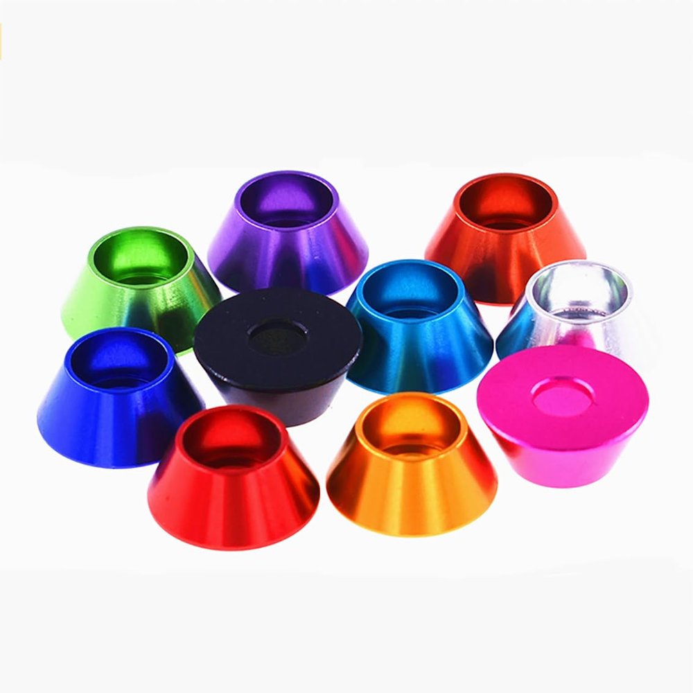 ToysCentral Basics 2Pcs M6 M8 Colorful Cup Head Washer Aluminum 6061 Cap Head Gasket for RC Model DIY Parts - (Inner Diameter: M8, Color: Royal Blue)