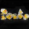 Bescon Oversized YellowDuck RPG Dice Set of 7, Novelty Jumbo Dice Yellow Duck Polyhedral DND Game Die Set view 3