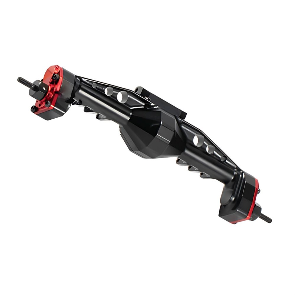 cvking RC Vehicle Axles Compatible with Axial for SCX10 1/10 RC Car Part Aluminum Alloy CNC Rear Axle Upgrade Enhances Rc Rear Axle Upgrade Accessories(Color:2)