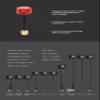 SPARKHOBBY Foxeer4 Elite High Gain Antenna 5.7G 2.6Dbi RHCP SMA RP-SMA UFL Straight/Angle MMCX for Freestyle Racing Drone (V4 Red UFL 86mm) view 4
