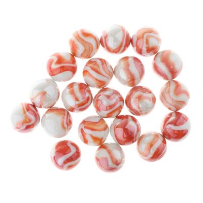 Luzhengyang Colorful 25mm Glass Marbles Set - Develop Hand-Eye Coordination & Fine Motor Skills, Perfect for Chinese Checkers & Marble Run Games, Vase Filler & Fish Tank Decor - 20pcs