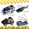 Oriate 6 Pack 1/64 Die-cast SWAT Police Cake Topper Kids Cars Boy Toys Set, Mini Cop Toy Car, Helicopter, Rescue Truck, Military Vehicles Toys, Birthday Gift for 3-5 Year Old Boys Girls view 3