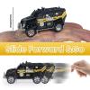 Oriate 6 Pack 1/64 Die-cast SWAT Police Cake Topper Kids Cars Boy Toys Set, Mini Cop Toy Car, Helicopter, Rescue Truck, Military Vehicles Toys, Birthday Gift for 3-5 Year Old Boys Girls view 4