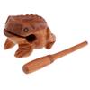 Luzhengyang Handcrafted Wooden Frog Sculpture Toy | Natural Mango Wood Money Frog Ornament | Soothing Croaking Sound | Relaxation Toy | Kids Gift | Home Office Decor 3 view 1