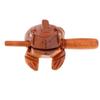 Luzhengyang Handcrafted Wooden Frog Sculpture Toy | Natural Mango Wood Money Frog Ornament | Soothing Croaking Sound | Relaxation Toy | Kids Gift | Home Office Decor 3 view 2