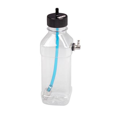 Luzhengyang RC Plastic Fuel Tank 260ml- Tight Design, Metal Cap for RC Gas Plane-CNC Machining, Leak-Proof and Impact Black/Red Fuel Tank for RC Airplanes