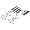 Enhance Your Flying Experience with Propeller Landing Skid Prop or Guard for X5SC X5SW - 4 Sets of Main Blades, ion Skids, and Mounting Screws - Super Balanced for Steady Fs - view 2