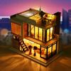 DIY Handcraft Miniature Kit with LED s - Wooden Dolls House Furniture Set for Completion, Florence Building Themed - Develop Intelligence and Patience - for Kids & Hobbyi view 3