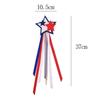 Dzrige Star Fairy Wands Star Magic Wands Patriotic Star Stick 4th of July Ribbon Streamer Wands for 4th of July Independence Day Celebration Party Supplies Photo Props Home Decor view 2