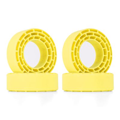 INJORA Silicone Rubber Inserts for 68-72mm*24-27mm 1.3" Tires, 4pcs (1370)(Yellow)