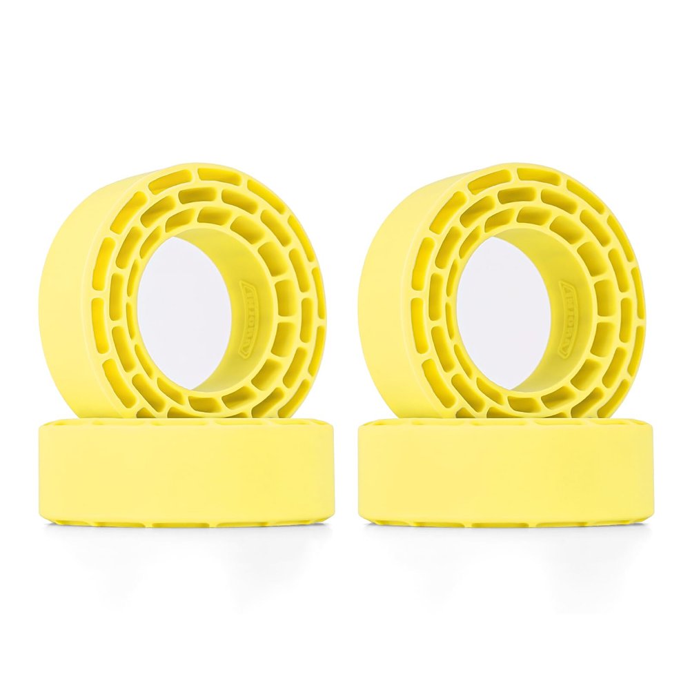 INJORA Silicone Rubber Inserts for 68-72mm*24-27mm 1.3" Tires, 4pcs (1370)(Yellow)