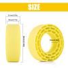 INJORA Silicone Rubber Inserts for 68-72mm*24-27mm 1.3" Tires, 4pcs (1370)(Yellow) view 3
