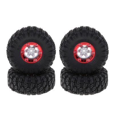 Luzhengyang 1/12 Scale RC Car Rubber Tires 100mm for Wltoys 12423 -, Easy to Install - Replacement Parts for FY-01/02/03 - Electric Car Rubber Tyres - 4 Pack