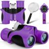 Binoculars for Kids, Toys for 3-12 Year Old Girls and Boys, Bird Watching Hiking 4 5 6 7 8 9 Year Old Girl Boy Christmas Birthday Gifts, Outdoor Toys for Kid Set with Magnifying Glass & Compass view 1