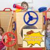 8 Pcs Kids Playground Accessories Plastic Steering Wheel Playhouse Safety Handle Swingset Telephone Telescope Swingset Equipment for Outdoor Backyard Treehouse (Color Set 2) view 3