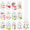 Aliceset 24 Pcs Bible Verses Religious Christian Dog Tag Necklace Religious Party Favors Inspirational Motivational Necklace Bulk for Easter Sunday School Holy Week Prizes Gifts(Classic) view 1
