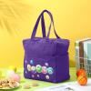 Windyun Bingo Bags Large with 10 Pockets for Daubers Dabbers Dobbers Dotters Zipper Tote Bag Bingo Game Stuff Accessories Supplies Gift for Women Adults Seniors Christmas 9.8x9.8x6.3 Inches(Purple) view 4