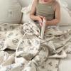 BuLuTu Cotton Muslin Toddler Blanket for Kids Girls Boys, Soft Lightweight Baby Quilts 2 Layers Large Muslin Crib Blanket Floral Toddler Quilted Blankets, All Seasons, 47"x51" view 3