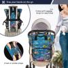 WELLDAY Diaper Bag Backpack - Fishes Reef Large Capacity Baby Bag for Women, Multifunctional Diaper Bag for Travel view 4