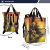 WELLDAY Diaper Bag Backpack - Lake by Sunset Large Capacity Baby Bag for Women, Multifunctional Diaper Bag for Travel view 3