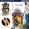 WELLDAY Diaper Bag Backpack - Lake by Sunset Large Capacity Baby Bag for Women, Multifunctional Diaper Bag for Travel view 4