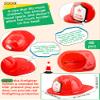 Restroma 48 Pack Kids Firefighter Hat Bulk Plastic Firefighter Helmet Fire Party Hat Fireman Costume Hat for Children Boys Girls Halloween Cosplay Party Accessory view 2