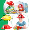 Restroma 48 Pack Kids Firefighter Hat Bulk Plastic Firefighter Helmet Fire Party Hat Fireman Costume Hat for Children Boys Girls Halloween Cosplay Party Accessory view 4