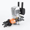 PurAr R/C Model Airplanes 20/38/40/76CC Spark Plug Gasoline Single/Twin Cylinder Engine-X Series (38cc-PRO Single Cylinder Rear Type), Silver view 1