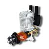 PurAr R/C Model Airplanes 20/38/40/76CC Spark Plug Gasoline Single/Twin Cylinder Engine-X Series (38cc-PRO Single Cylinder Rear Type), Silver view 4