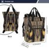 WELLDAY Diaper Bag Backpack - Owl Eyes Large Capacity Baby Bag for Women, Multifunctional Diaper Bag for Travel view 3