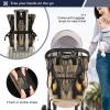 WELLDAY Diaper Bag Backpack - Owl Eyes Large Capacity Baby Bag for Women, Multifunctional Diaper Bag for Travel view 4
