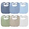 Kewlife gift Muslin Baby Bibs 6-Pack Baby Drool Bandana Bibs for Baby Girls Boys Infant Newborn Toddler Drooling and Teething (Macaron-Blue) view 1