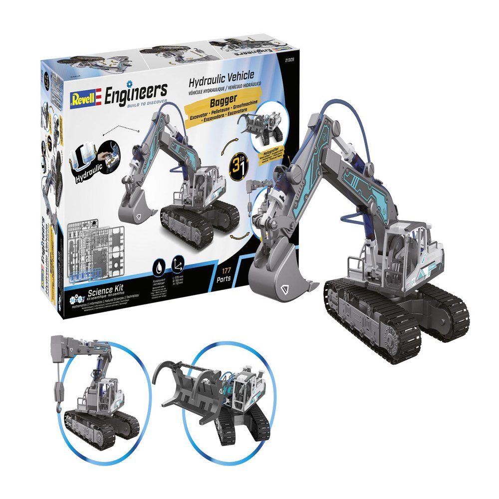 3-in-1 Hydraulic Excavator by Revell