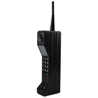 Zerone Vintage Cellphone, Brick Phone Prop Old School Phone Pagers and Beepers 90s Fake Phone for Home Living Room Decoration (Black)