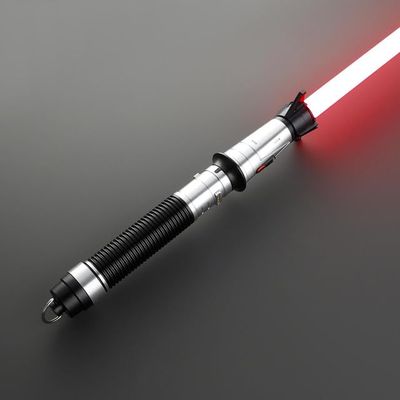 SaberX The Memory Lightsaber Baylan Skoll Inspired, Duel-Ready, Aircraft Aluminum Hilt, Flash on Clash Blade, Ergonomic Grip, Sound Effects for Collectors and Enthusiasts - Proffie Silver 82cm