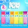 BubblePlay Bubble Bottle 36 Pack - 4oz Bubbles for Kids, 5 Hole Bubble Wand Blower, Bubble Solution with Wands - Outdoor Summer Toy, Birthday Fun Party Favors view 2