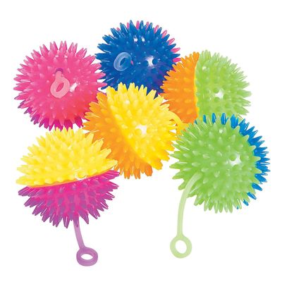 Fun Express Light-Up Two-Tone Stretchy YoYos - 6 Pieces