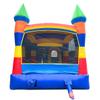 Crossover Inflatable Bounce House with Slide with Blower 18 x 12 x 14.5 Foot Rainbow Castle Bouncy House Combo Waterslide with Basketball Hoop, Water Misting System, Stakes and Storage Bag view 4