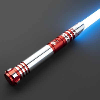 SaberX R2 Dueling Lightsaber  LED Illuminated, Duel-Ready Design, Aircraft Aluminum Hilt, Flash on Clash Blade, Ergonomic Grip, Sound Effects for Collector and Enthusiast - 82cm Xenopixel-Red