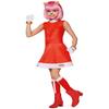 Spirit Halloween Sonic the Hedgehog Kids Amy Rose Costume | Officially Licensed | Gaming Costume | Amy Rose Cosplay- MD view 2
