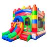 Crossover Inflatable Bounce House with Slide for Kids, 26.5 x 12 x 14.5 Foot Building Block Combo Bouncer Waterslide Jumper - Includes Pool, Blower, Stakes, Patches and Storage Bag view 3