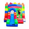 Crossover Inflatable Bounce House with Slide for Kids, 26.5 x 12 x 14.5 Foot Building Block Combo Bouncer Waterslide Jumper - Includes Pool, Blower, Stakes, Patches and Storage Bag view 4