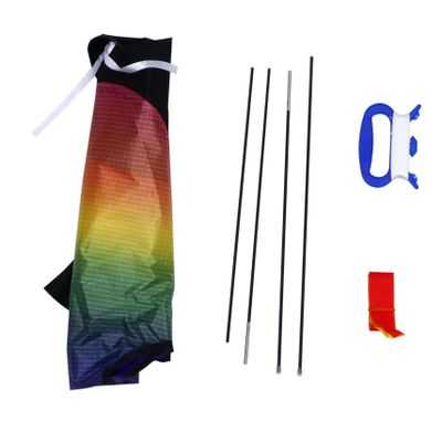 3pcs Triangle Shaped Kite Boys and Girls Outdoor Toy Rainbow Kite for Ages