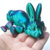 3D Printed Model Cute Rabbit,Flexible Bunny Statue,Animals with Movable Joints,Home Office Decor,Interesting Toys for Autism/ADHD,Festival Gifts toco,Fidget Toys, Executive Desk Animals Toy view 4