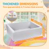 Foam Ball Pit for Toddlers - 47" x 35" Extra Thick Rectangular Baby Ball Pit, Extra Large Toddler Ball Pit with No Balls, Indoor Outdoor Soft Ball Pool Children Playpen, Ideal Gift for Kids view 2