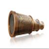 Antique Brass Designer Telescope Marine Handheld Spyglass Telescope Binoculars 6 Inch Vintage Style With Wood Box Best for Gift (JUHY) view 3