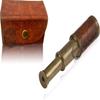 Antique Brass Designer Telescope Marine Handheld Spyglass Telescope Binoculars 6 Inch Vintage Style With Lather Box Best for Gift (GHYE) view 1